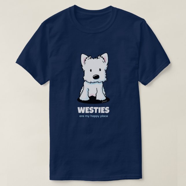 T-shirt Westie KiniArt (Design devant)