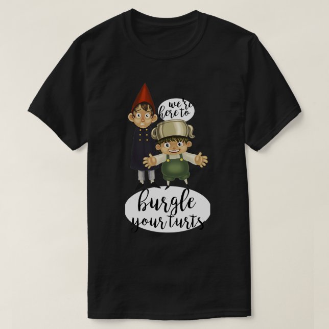 T-shirt Wex27re ici pour burger vos tortues (Design devant)