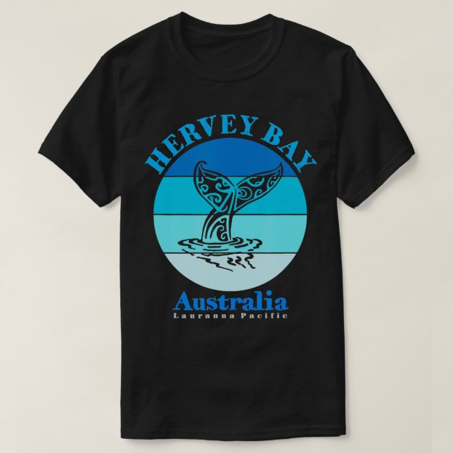 T-shirt Whale Tail Hervey Bay Australie Océan (Design devant)