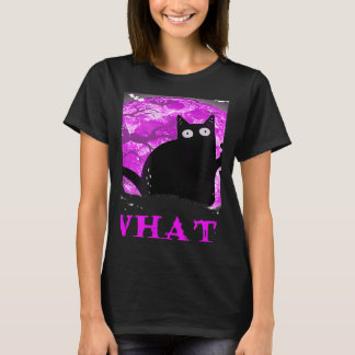 T-shirt What Murderous Cat Holding Knife Halloween Costume