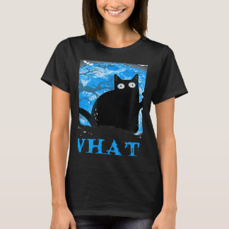T-shirt What Murderous Cat Holding Knife Halloween Costume