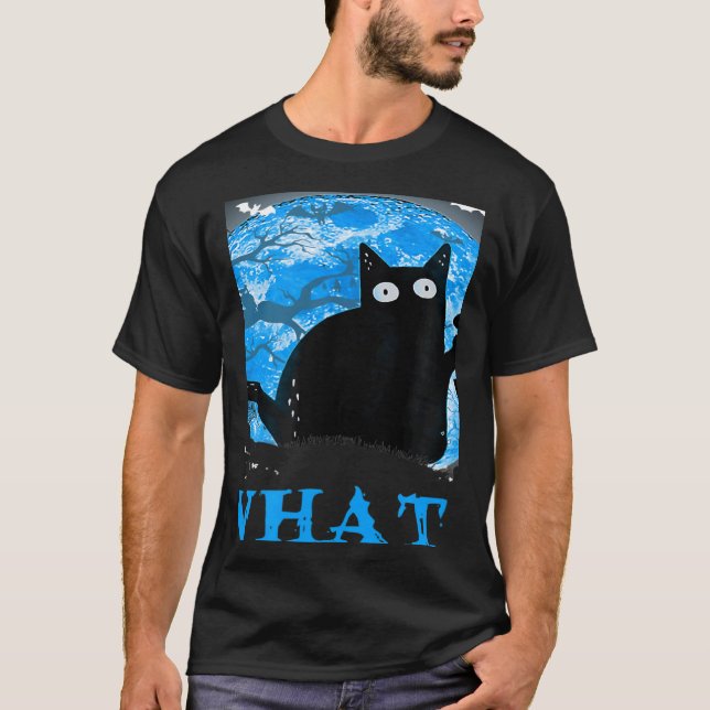 T-shirt What Murderous Cat Holding Knife Halloween Costume (Devant)