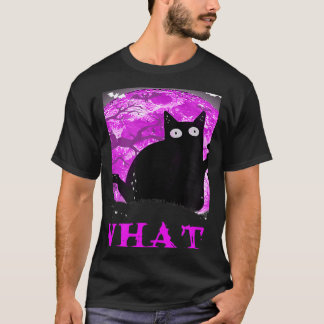 T-shirt What Murderous Cat Holding Knife Halloween Costume