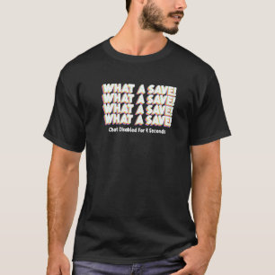 T-shirt What Save Conversation Désactivé Retro Soccer Funn