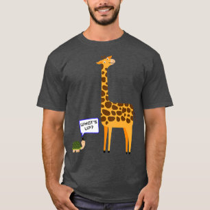 T-shirt Whats Up Funny Turtle Giraffe