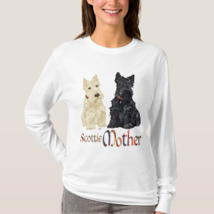 T-shirt Wheaten & Black Scotties Fête des Mères