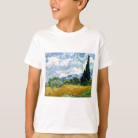 Wheatfield de Vincent van Gogh avec des cyprès