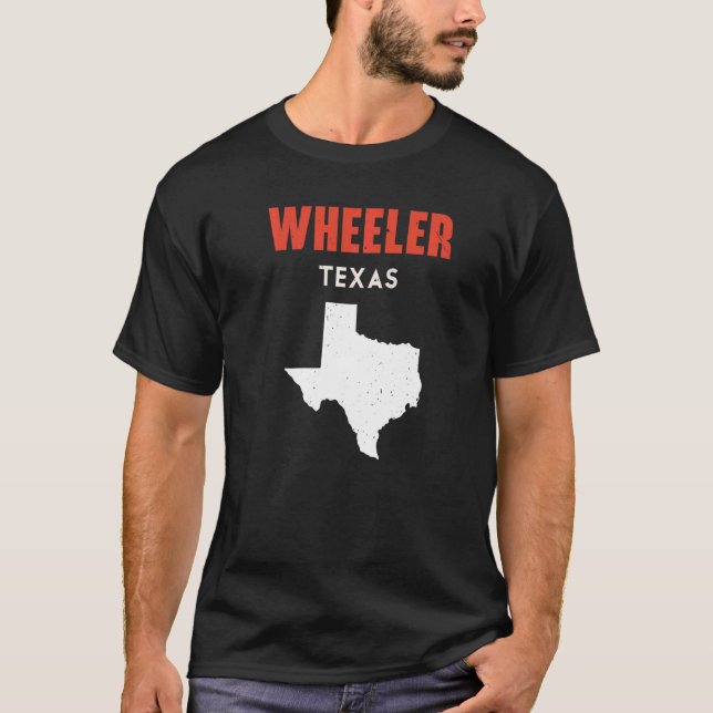 T-shirt Wheeler Texas USA State America Travel Texas (Devant)