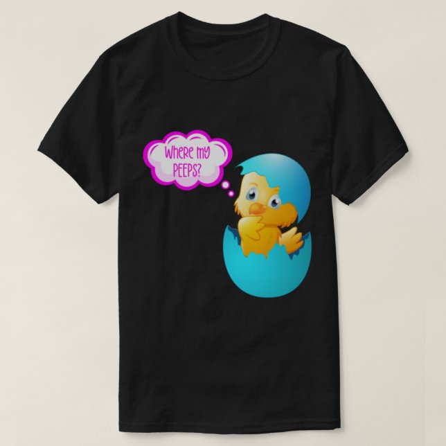 T-shirt Where My Peeps (on Pink)   (Design devant)