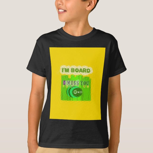 T-shirt Whimsical Bored, mais la pensée de vous (Devant)
