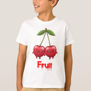 T-shirt Whimsical Cherry Friends - Stickers personnalisés