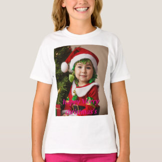T-shirt Whimsical Christmas Watercolor sur noir