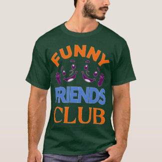 T-shirt Whimsical Friends Club Emblem vintage