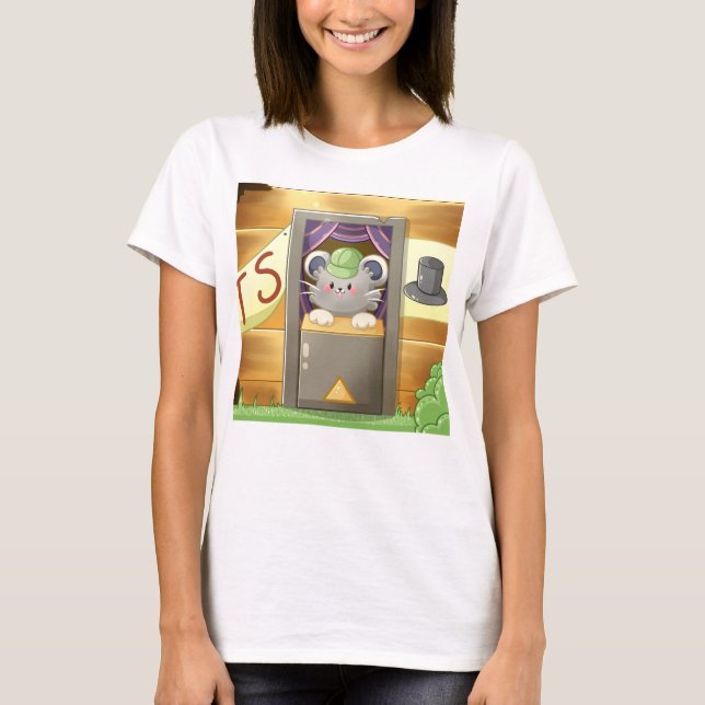 T-shirt Whimsical Mouse Vendor (Devant)