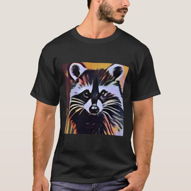 T-shirt Whimsical Raccoon - Un design inspiré par la natur (Devant)