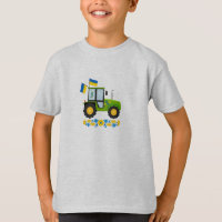 Whimsical Ukraine Tractor Kids