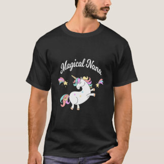 T-shirt Whimsical Unicorn Nana Magical Nana