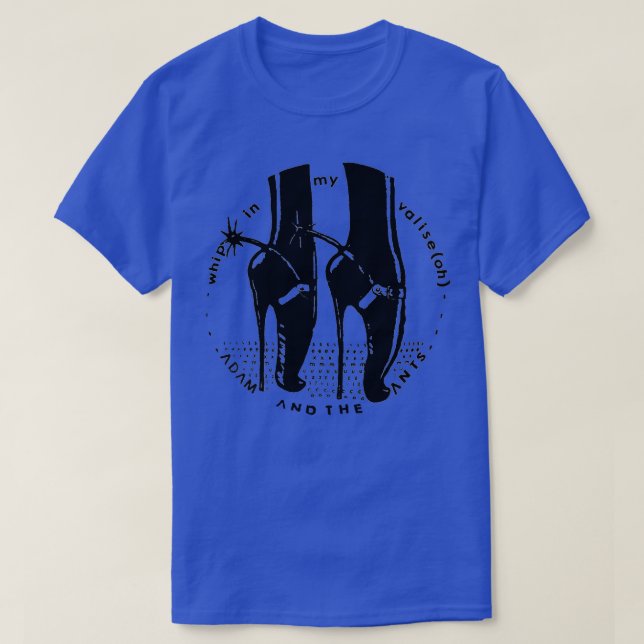 T-shirt Whip In My Valise Adam and the Ants (Design devant)