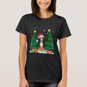 T-shirt Whippet Amoureux de les chiens Santa Hat Ugly Chri