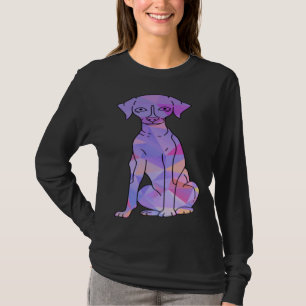 T-shirt Whippet Coloré