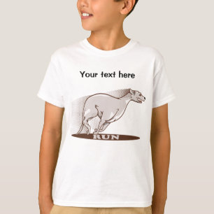 T-shirt Whippet en cours d'exécution