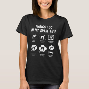 T-shirt Whippet Things Do Spare Time Chien Papa Papa
