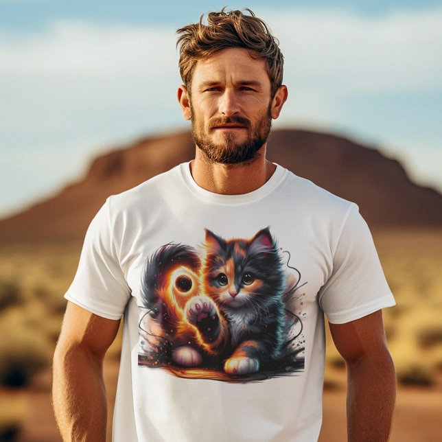 T-shirt Whiskered Whimsy : Kitten et Paw Play (Créateur téléchargé)