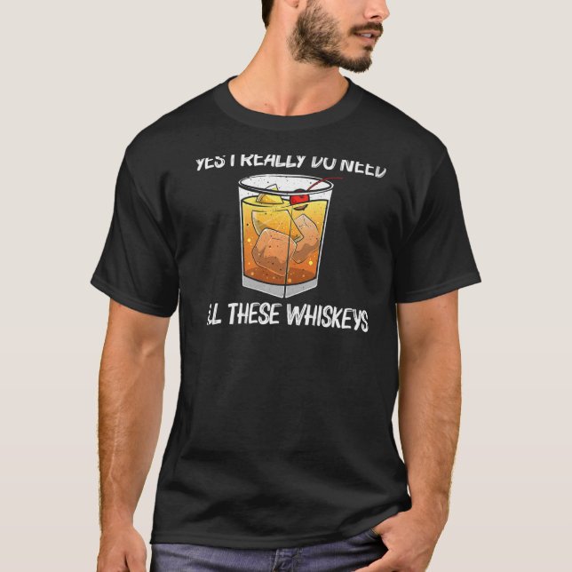 T-shirt Whiskey cool Pour Hommes Malt Whisky Alcool Bou (Devant)
