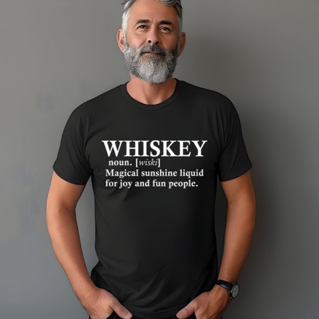 T-shirt Whiskey, définition citations amusantes pour boire (Créateur téléchargé)