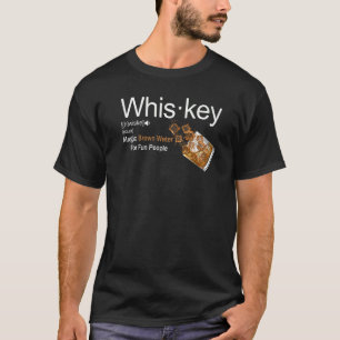 T-shirt Whiskey Definition Magique Eau Brown Pour Les Pers