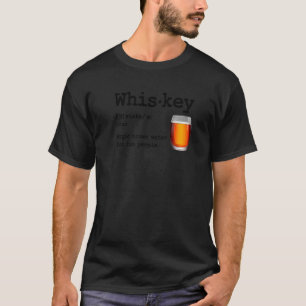 T-shirt Whiskey Definition Magique Eau Brown Pour Les Pers