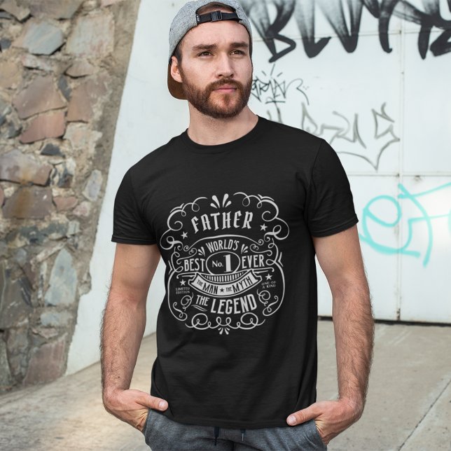 T-shirt Whiskey Homme Étiquette Mythe Légende Père Personn (Créateur téléchargé)