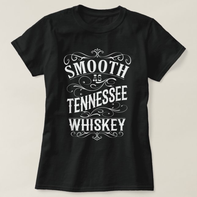 T-shirt Whiskey lisse comme Tennessee (Design devant)