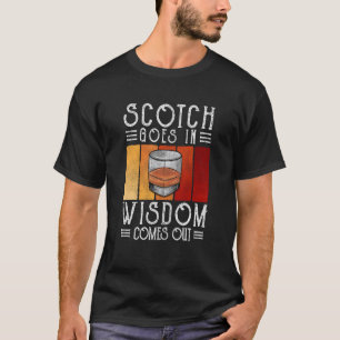 T-shirt Whisky Scotch Va Dans La Sagesse Sortit