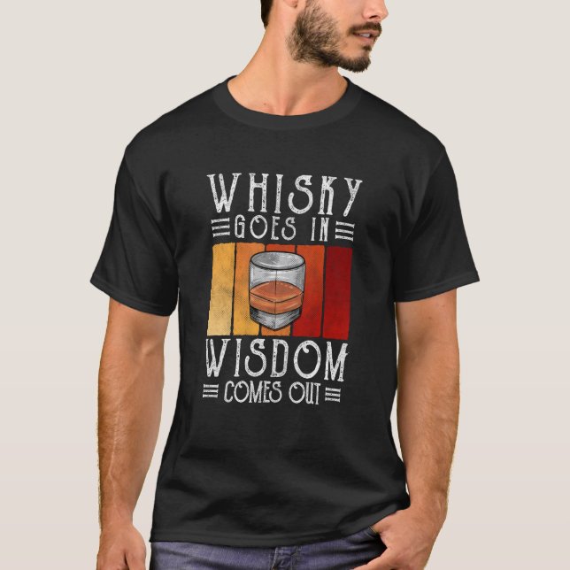 T-shirt Whisky Va Dans La Sagesse Sorte (Devant)