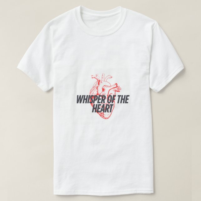 T-shirt Whisper of the Heart - Élégant minimaliste (Design devant)