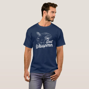 T-shirt Whisperer de chèvre avec la chèvre illustrée