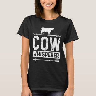 T-shirt Whisperer de vache drôle