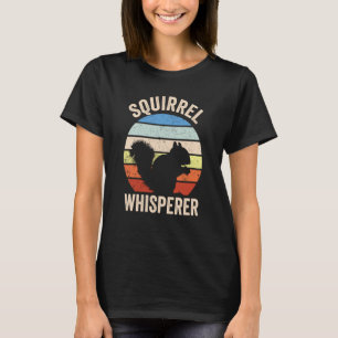 T-shirt Whisperer d'écureuil Vintage coucher de soleil mig