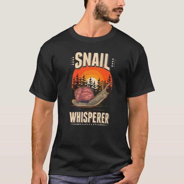 T-shirt Whisperer d'escargot (Devant)