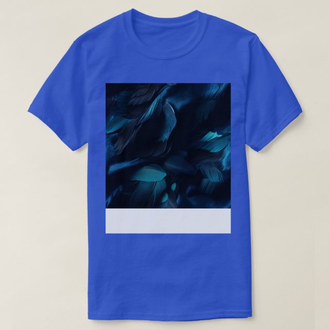 T-shirt Whispers of Blue Feathers 5 (Design devant)