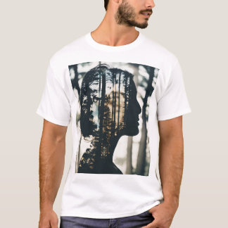 T-shirt Whispers of Nature : Une double exposition Portrai