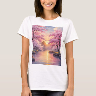 T-shirt Whispers of Sakura at Sunset