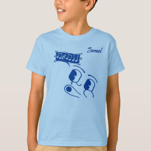 T-shirt Whistling Cartoon Face Personnalisable Boy's