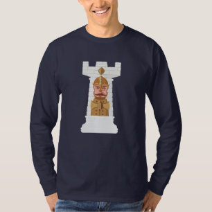 T-shirt White Chess Rook