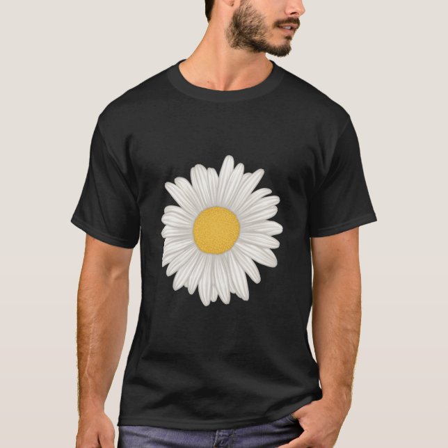T-shirt White Gerbera Daisy Flower (Devant)