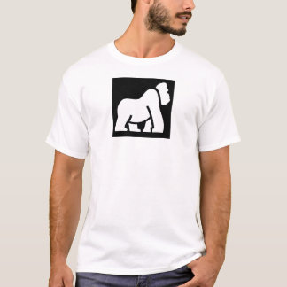 T-shirt White Gorilla Black Carré Festival personnalisable