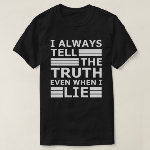 T-shirt White Lie Party   Citation de film amusant Sarcast