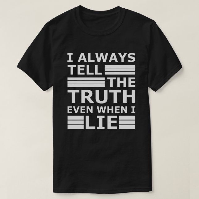 T-shirt White Lie Party | Citation de film amusant Sarcast (Design devant)