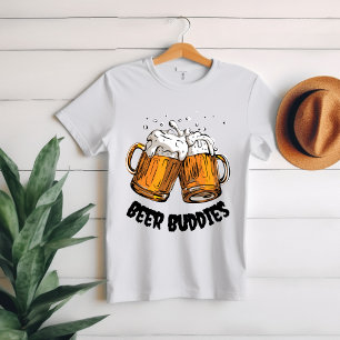 T-shirt White Orange Beer Time